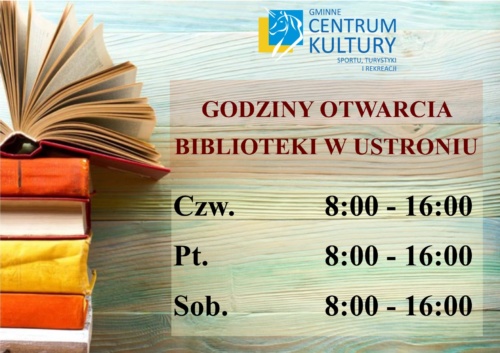 Godziny otwarcia biblioteki w Ustroniu