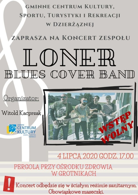 Plenerowy koncert „Loner” Blues Cover Band